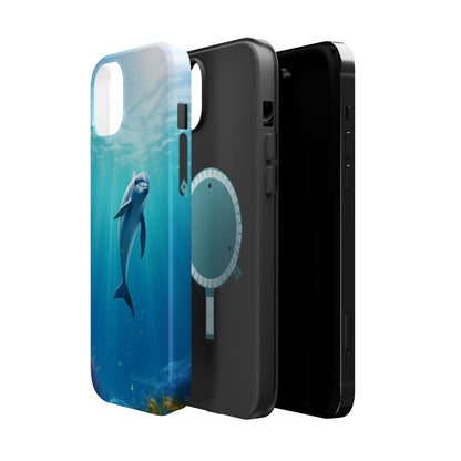 The "Dolphin Serenity" -MagSafe Tough iPhone Cases