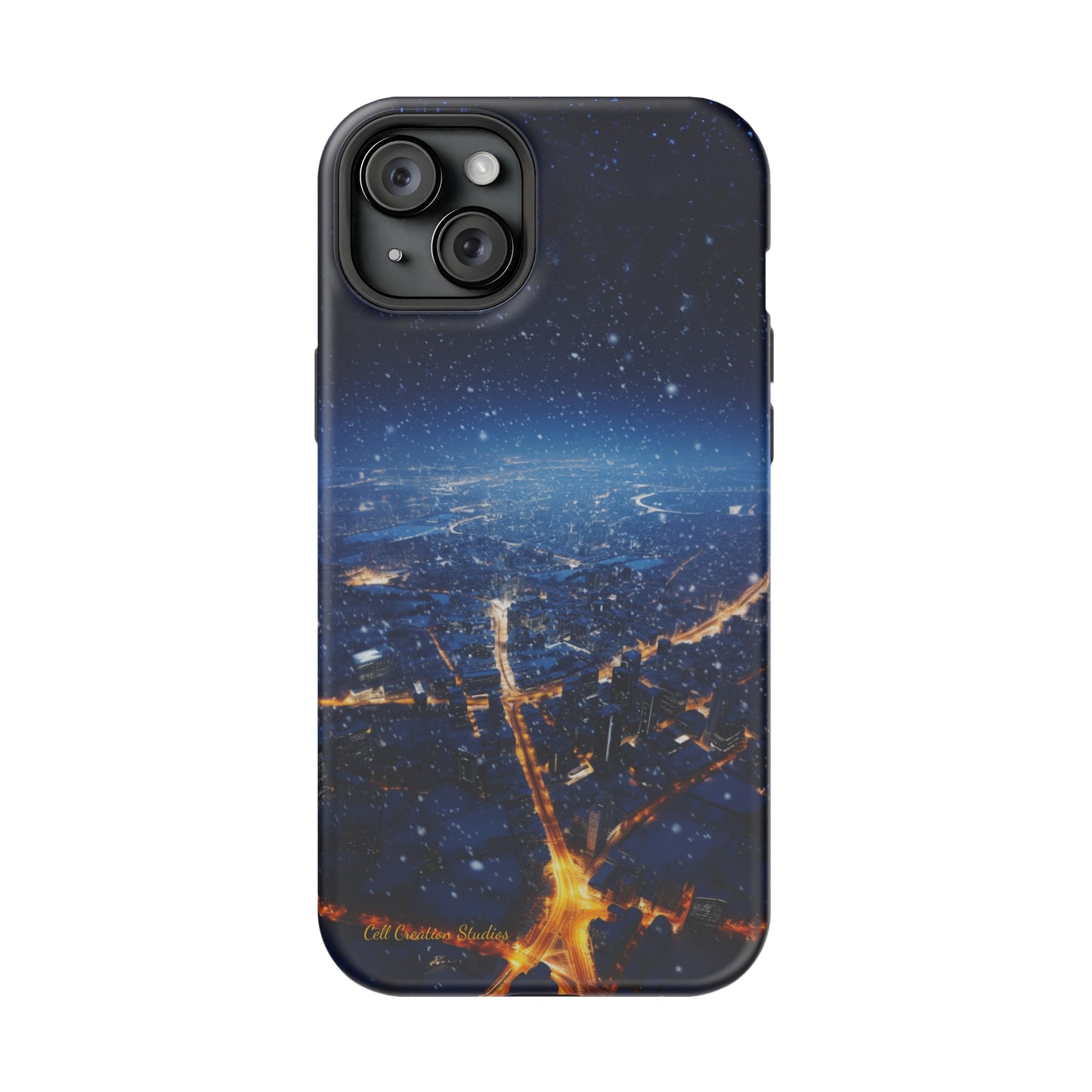 "Urban Snowfall Glow" -MagSafe Tough iPhone Cases