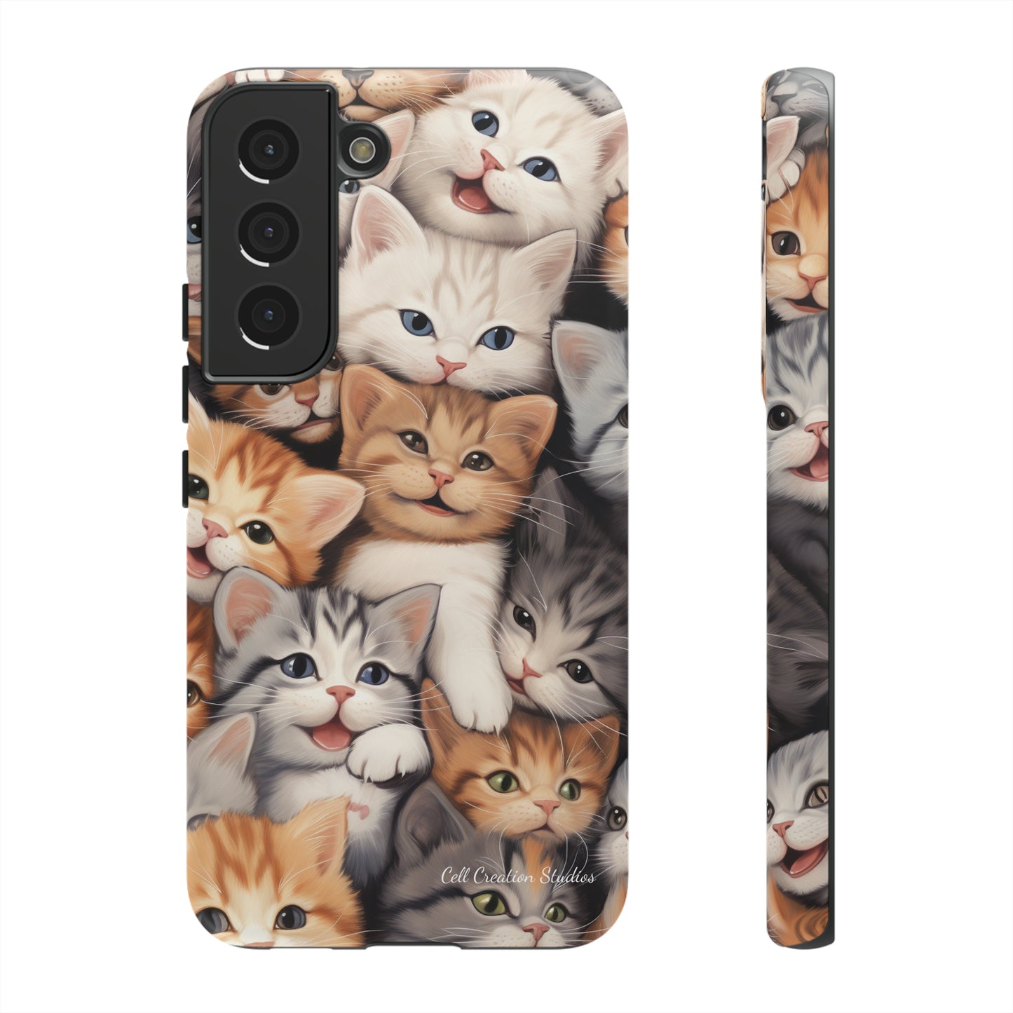 "Kitten Cuddle Haven" Phone Case -Tough Cases