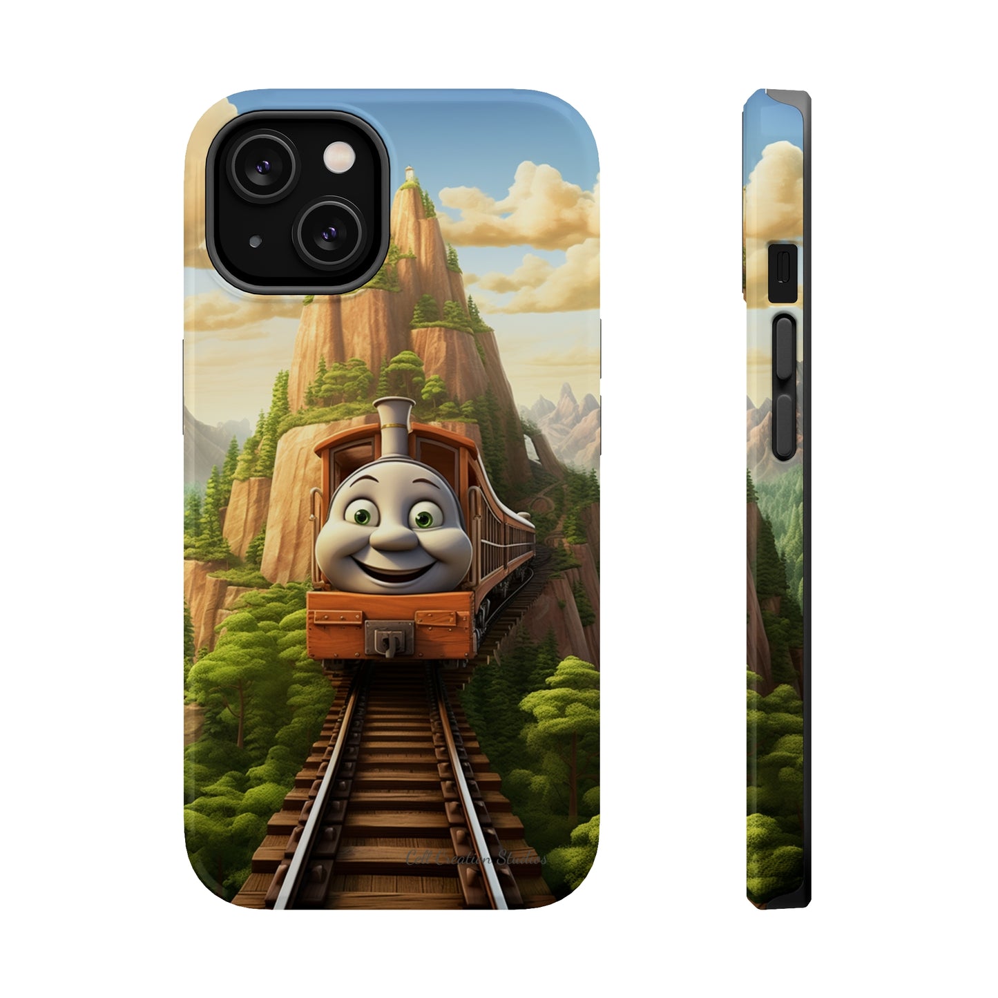 The "Mountain Journey Train" Character Phone Case -MagSafe Tough Cases