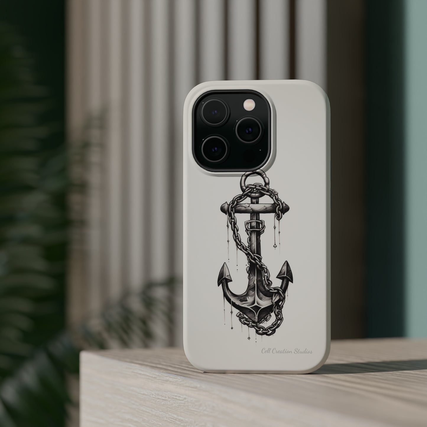 "Nautical Elegance Anchor" -MagSafe Tough iPhone Cases