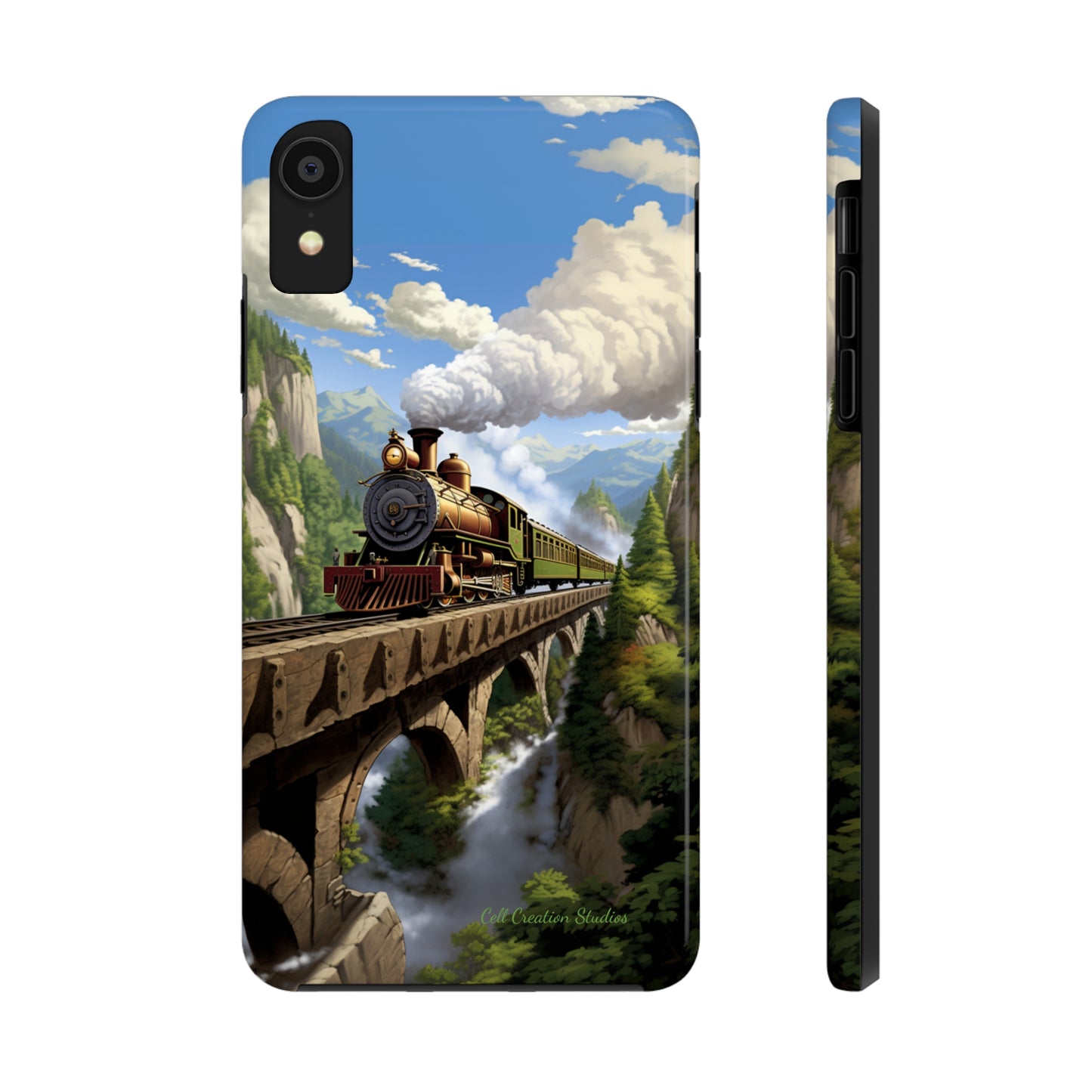 The "Scenic Mountain Train" Phone Case -Tough Phone Cases