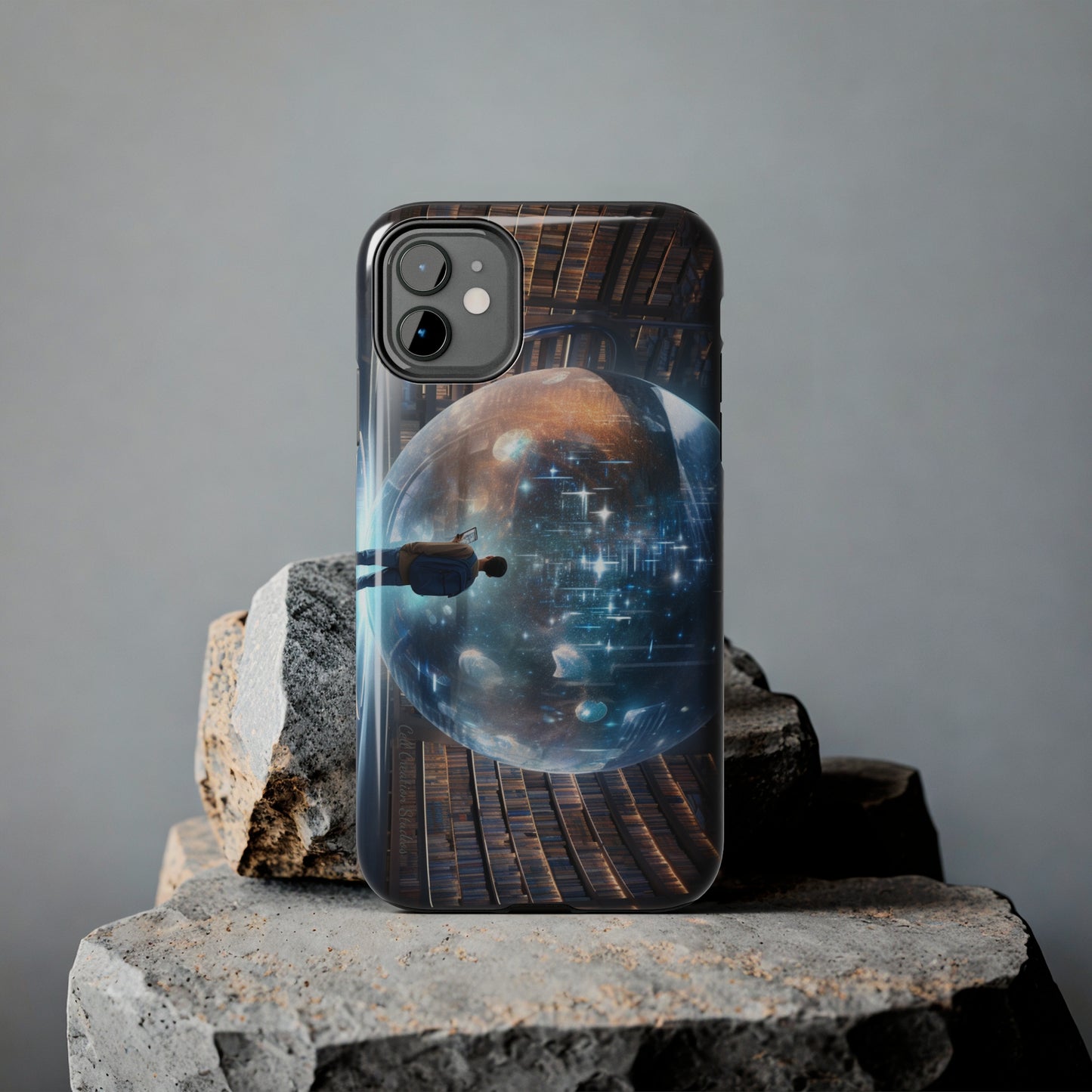 Introducing the "Library Luminary" Cell Phone Case – Where Knowledge Meets Mystery -Tough Phone Cases