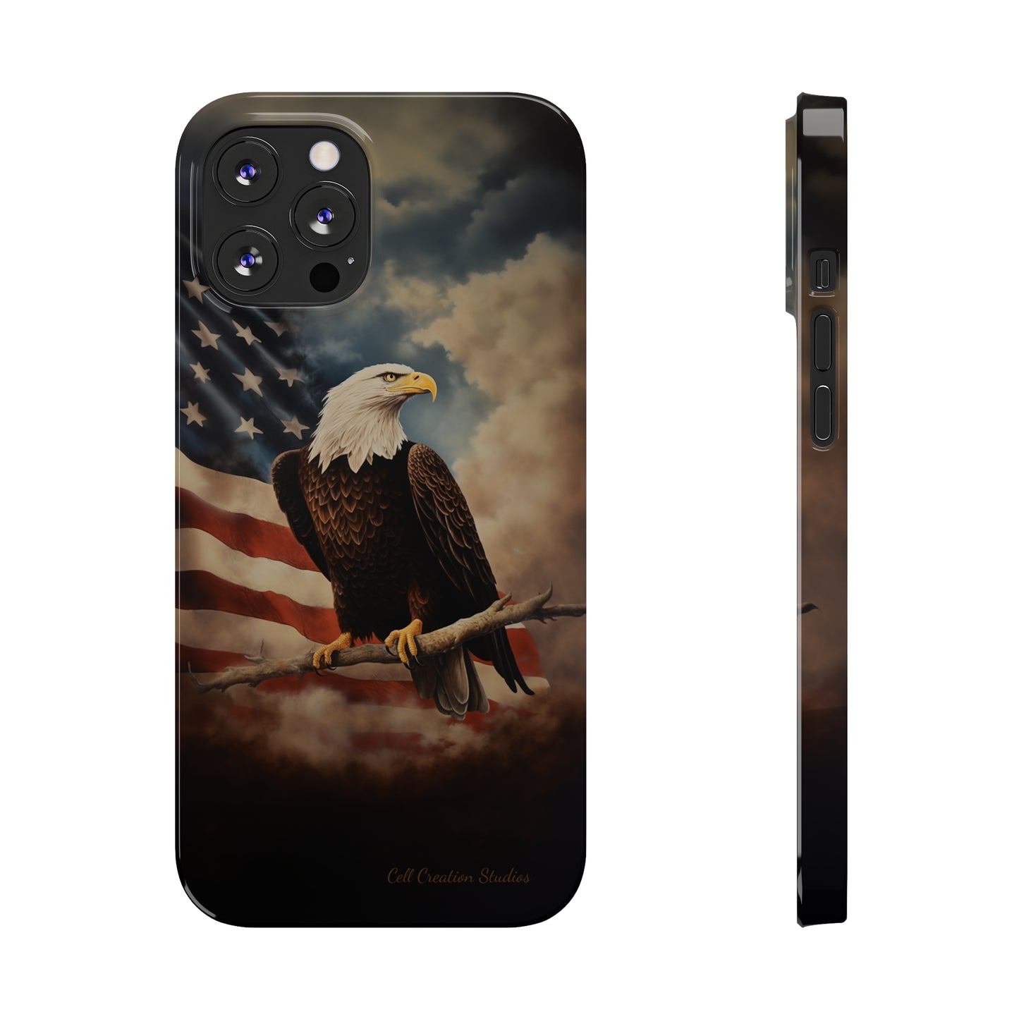 Introducing the "Eagle's Majesty" Cell Phone Case – Soar with American Pride -Slim Phone Cases