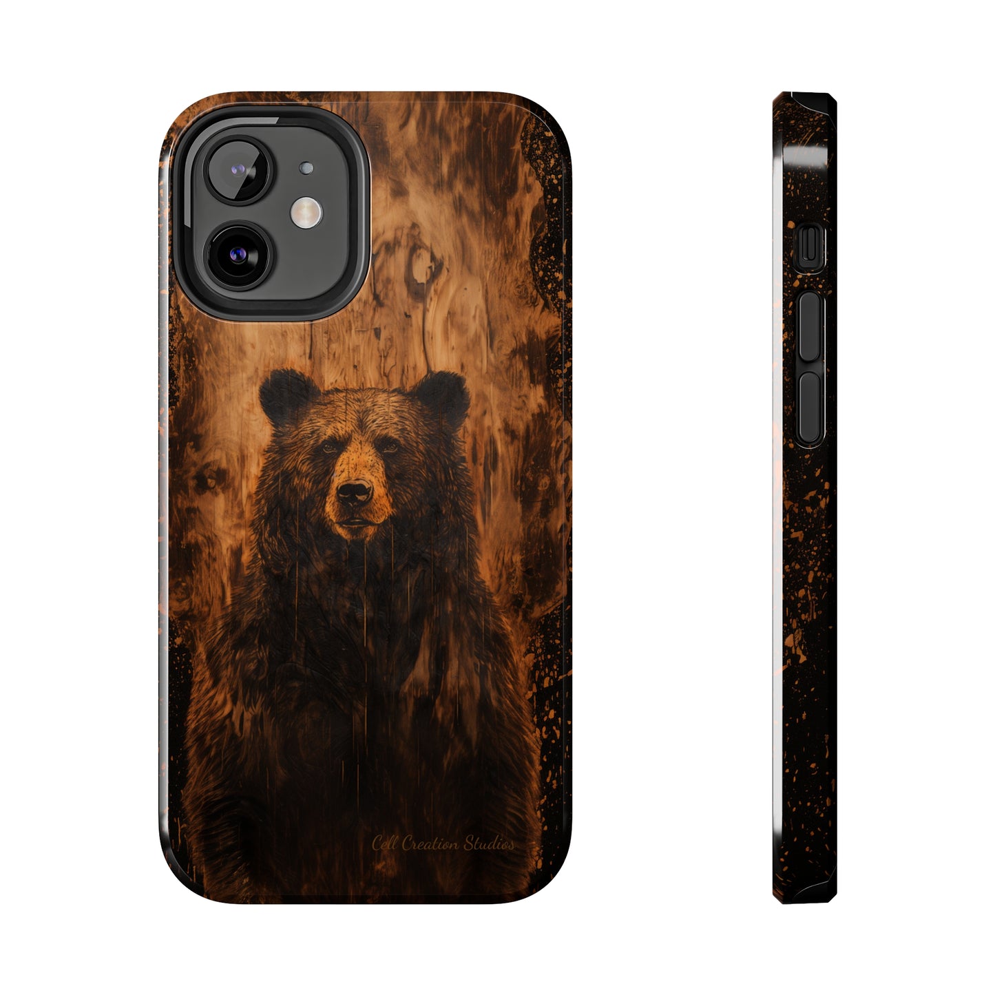 "Bear Wood Grain"-Tough Phone Cases