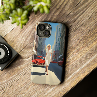 "City Stroll Glamour" Marilyn Monroe Phone Case -Tough Cases