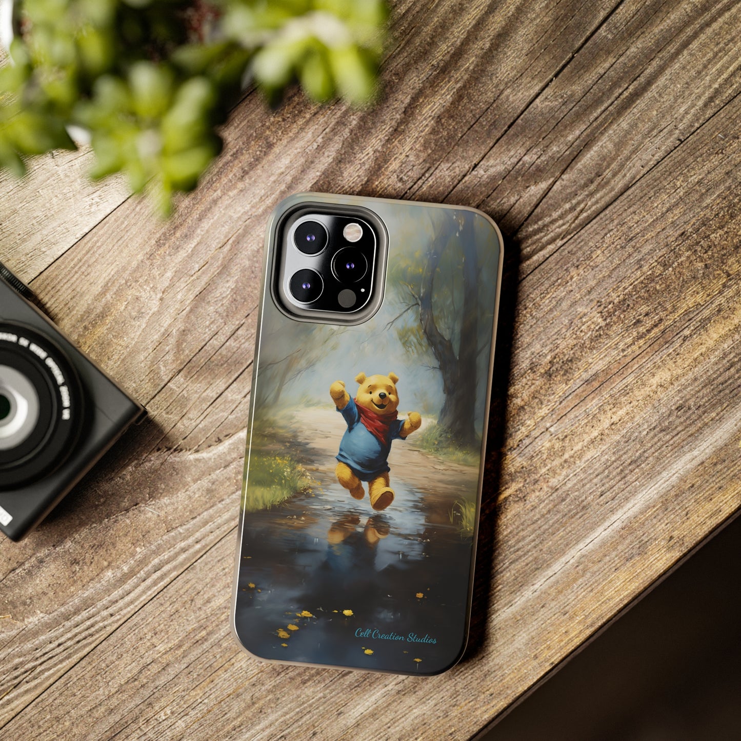 Introducing the "Winnie-The-Pooh Puddle Splash" Cell Phone Case – A Splash of Nostalgic Fun -Tough Phone Cases