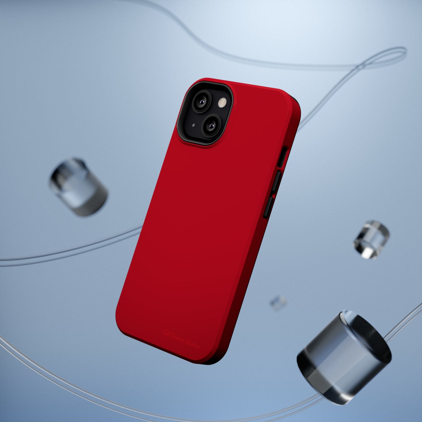 "Bold Crimson Shield" -MagSafe Tough iPhone Cases