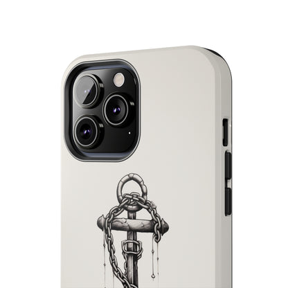 "Nautical Elegance Anchor" -Tough iPhone Cases