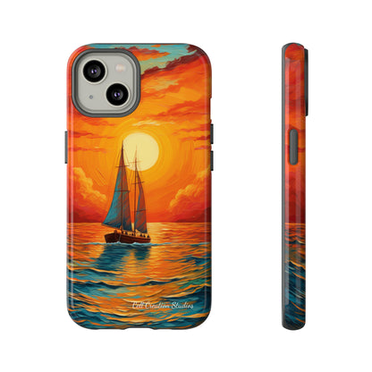 "Sailboat Sunset" - Tough iPhone Cases