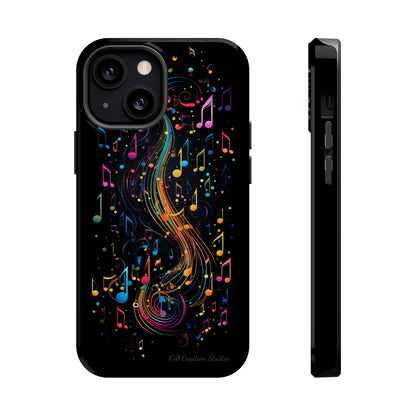 Elevate Your Style and Passion for Music with Our "Harmonious Notes" Cell Phone Case -MagSafe Tough Cases