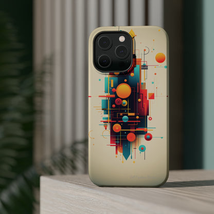 The "Colorful Geometric Pattern" Cell Phone Case- Elevate Your Phone's Look -MagSafe Tough Cases