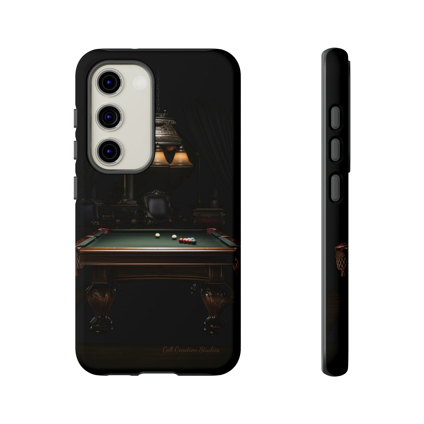 "Elevate Your Game: Pool Table-Themed Phone Case for Billiards Enthusiasts" -Tough Cases