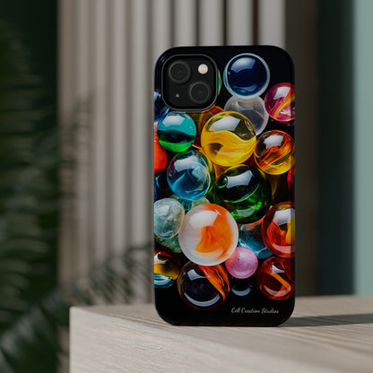 Introducing the "Vibrant Marbles Mosaic" Cell Phone Case – Carry a Kaleidoscope of Colors! -MagSafe Tough Cases