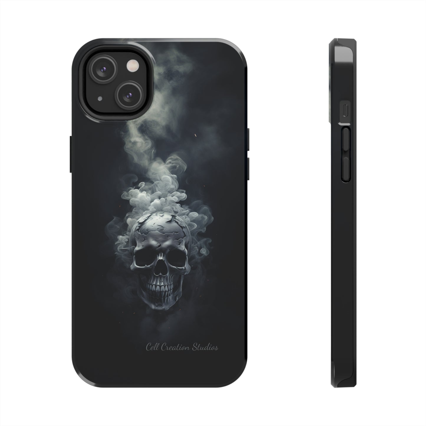 "Ethereal Skull Noir" -Tough iPhone Cases