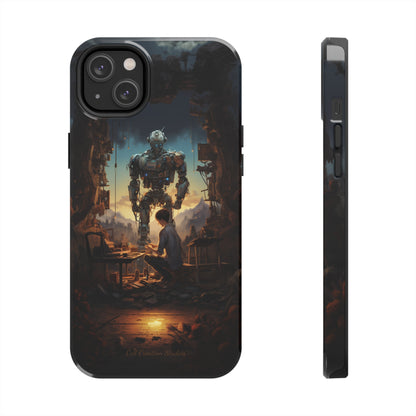 Introducing the "Mechanical Bond" Cell Phone Case – Witness a Captivating Moment of Giant Robot and Boy -Tough Phone Cases