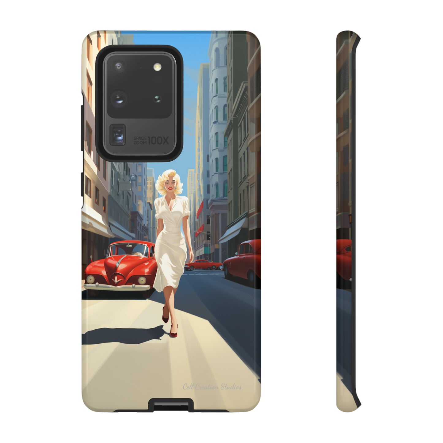 "City Stroll Glamour" Marilyn Monroe Phone Case -Tough Cases