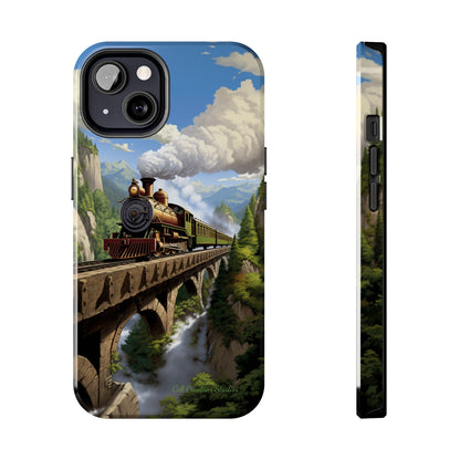 The "Scenic Mountain Train" Phone Case -Tough Phone Cases