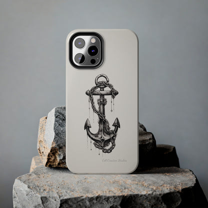 "Nautical Elegance Anchor" -Tough iPhone Cases