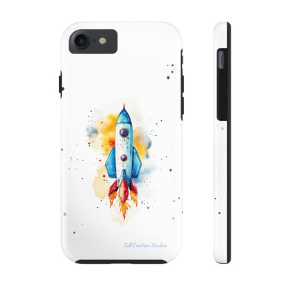 Introducing our "Cosmic Rocket" Cell Phone Case – Where Style Meets Adventure -Tough Phone Cases