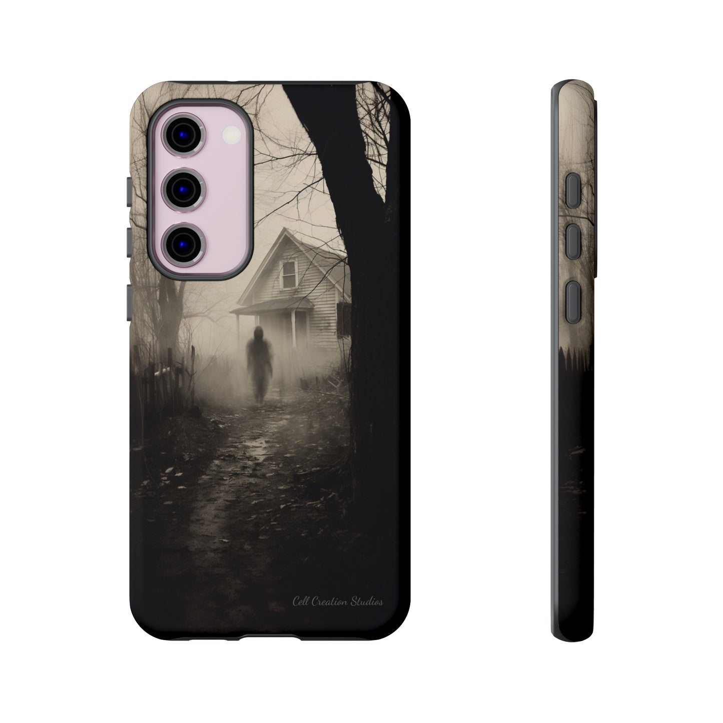 Introducing the "Ethereal Encounter" Cell Phone Case – Unveil the Mystery of the Ghostly Presence -Tough Cases