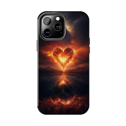 Introducing the "Flaming Heart" Cell Phone Case – Ignite Your Passion! -Tough Phone Cases