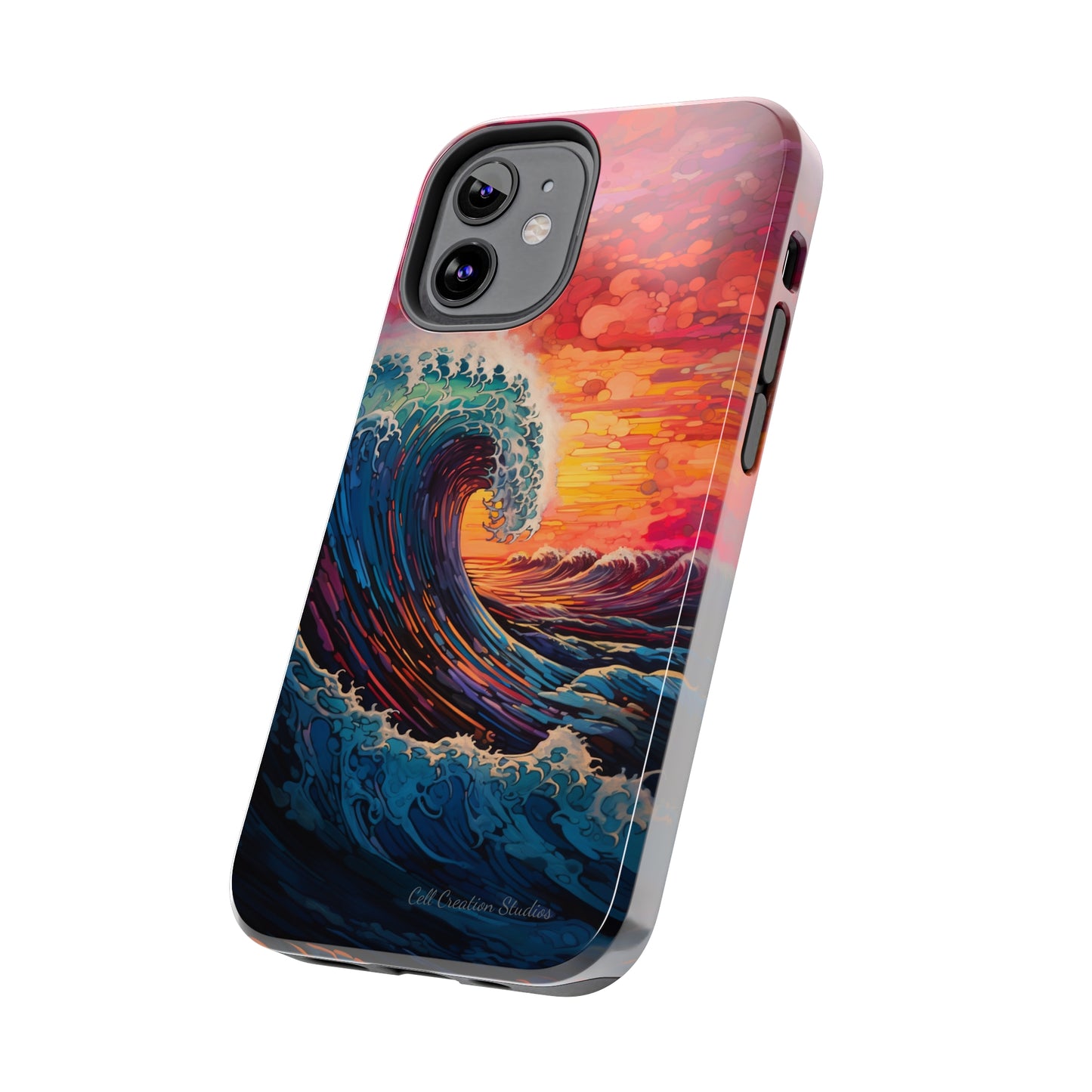 "Colorful Ocean Wave" Cell Phone Case -Tough Phone Cases