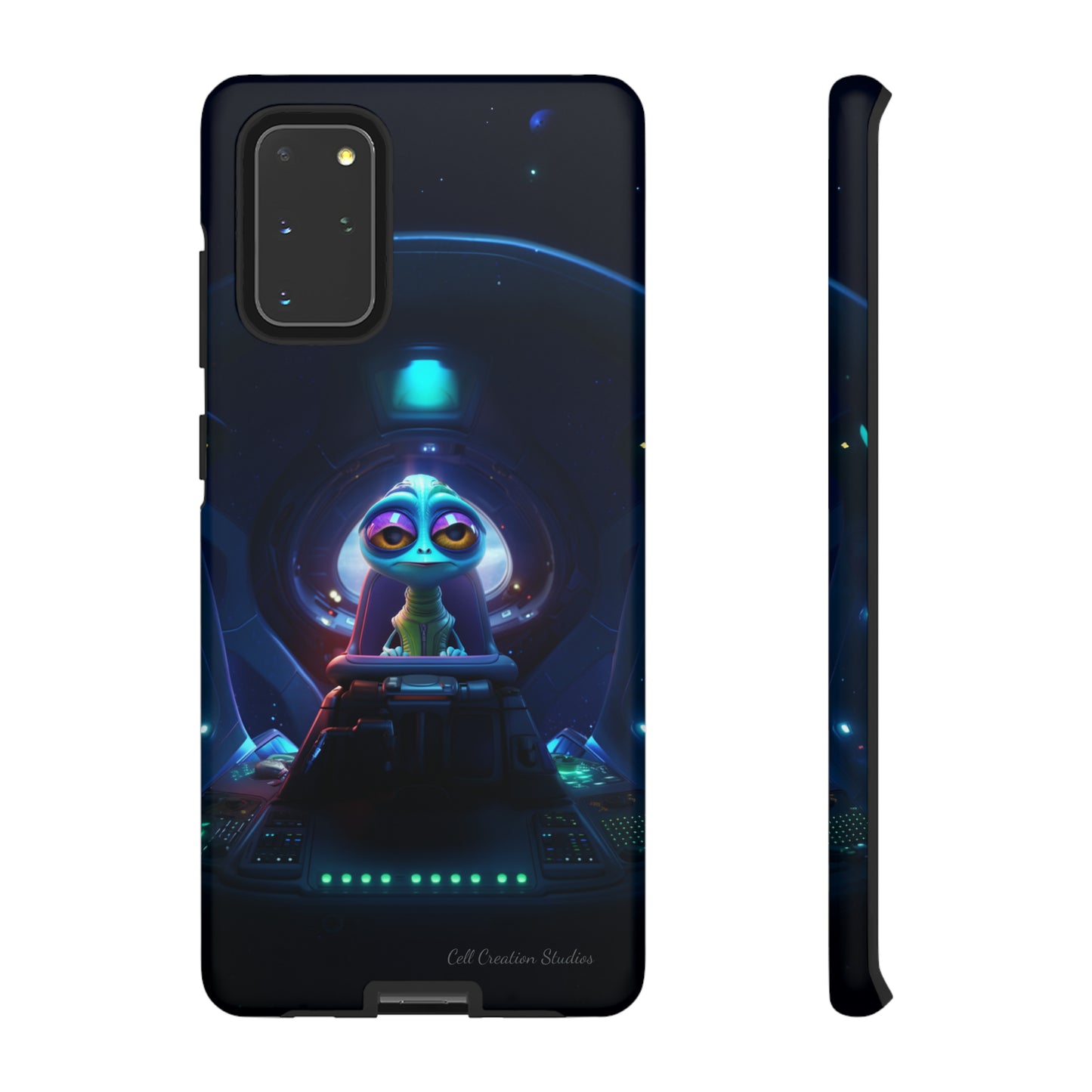 The "Cosmic Cruising Bored Alien" Phone Case -Tough Cases