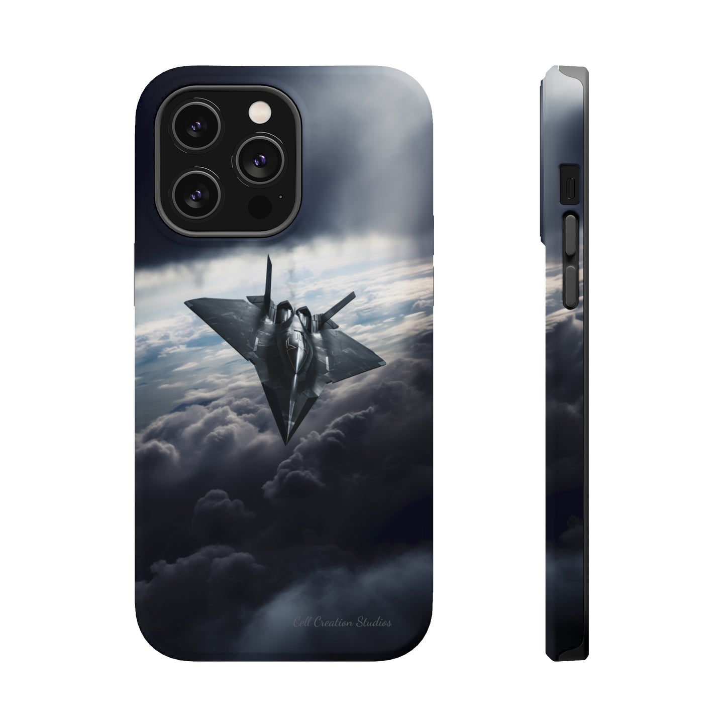 "Stealth Fighter Sky Guardian" Phone Case -MagSafe Tough Cases