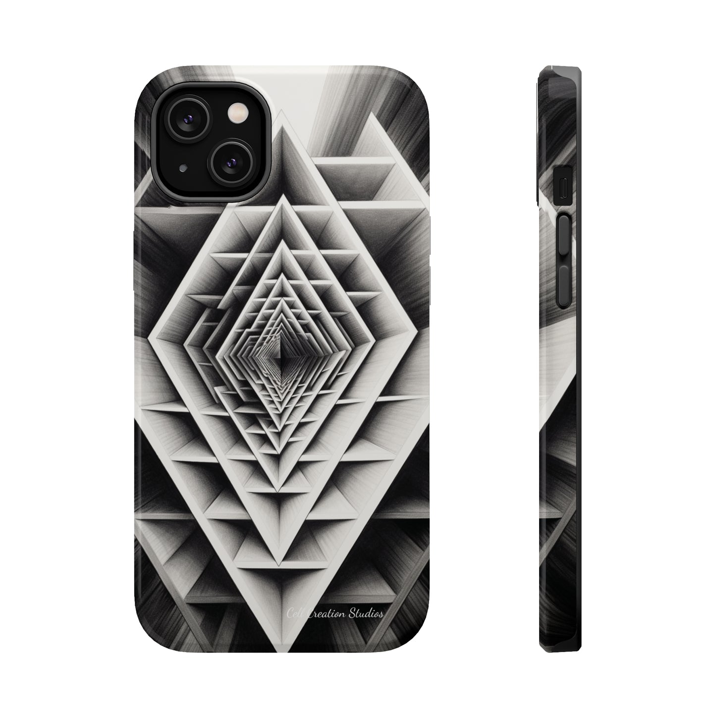 The "Geometric Triangle" Cell Phone Case -MagSafe Tough Cases