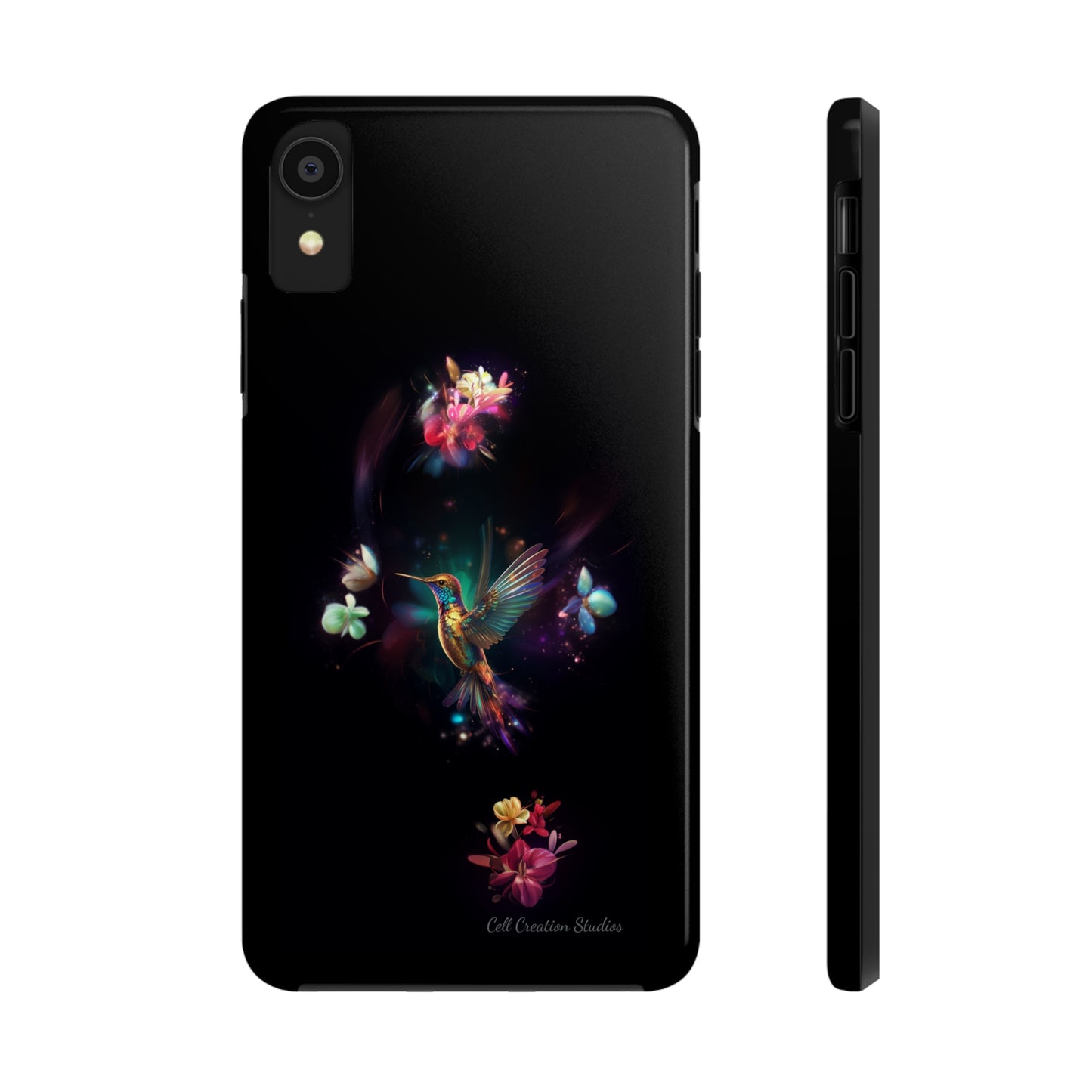 Introducing the "Floral Harmony Hummingbird" Cell Phone Case – Where Elegance Meets Nature -Tough Phone Cases