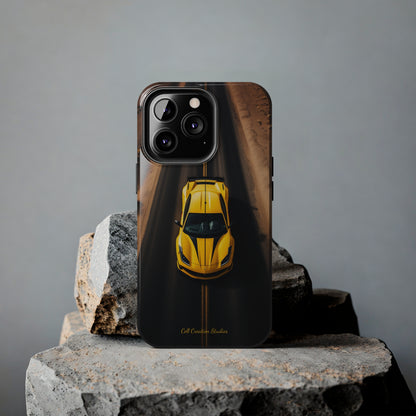 Introducing the "Desert Speedster" Cell Phone Case – Feel the Thrill of a Ferrari Racing through the Desert! -Tough Phone Cases