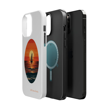 "Sailboat Sunset Serenity" -MagSafe Tough iPhone Cases