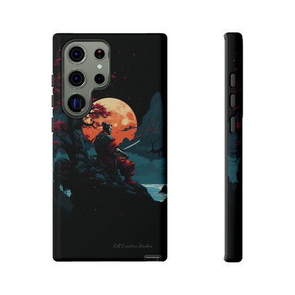 Introducing the "Moonlit Samurai Serenity" Cell Phone Case – Embrace Elegance and Strength -Tough Cases