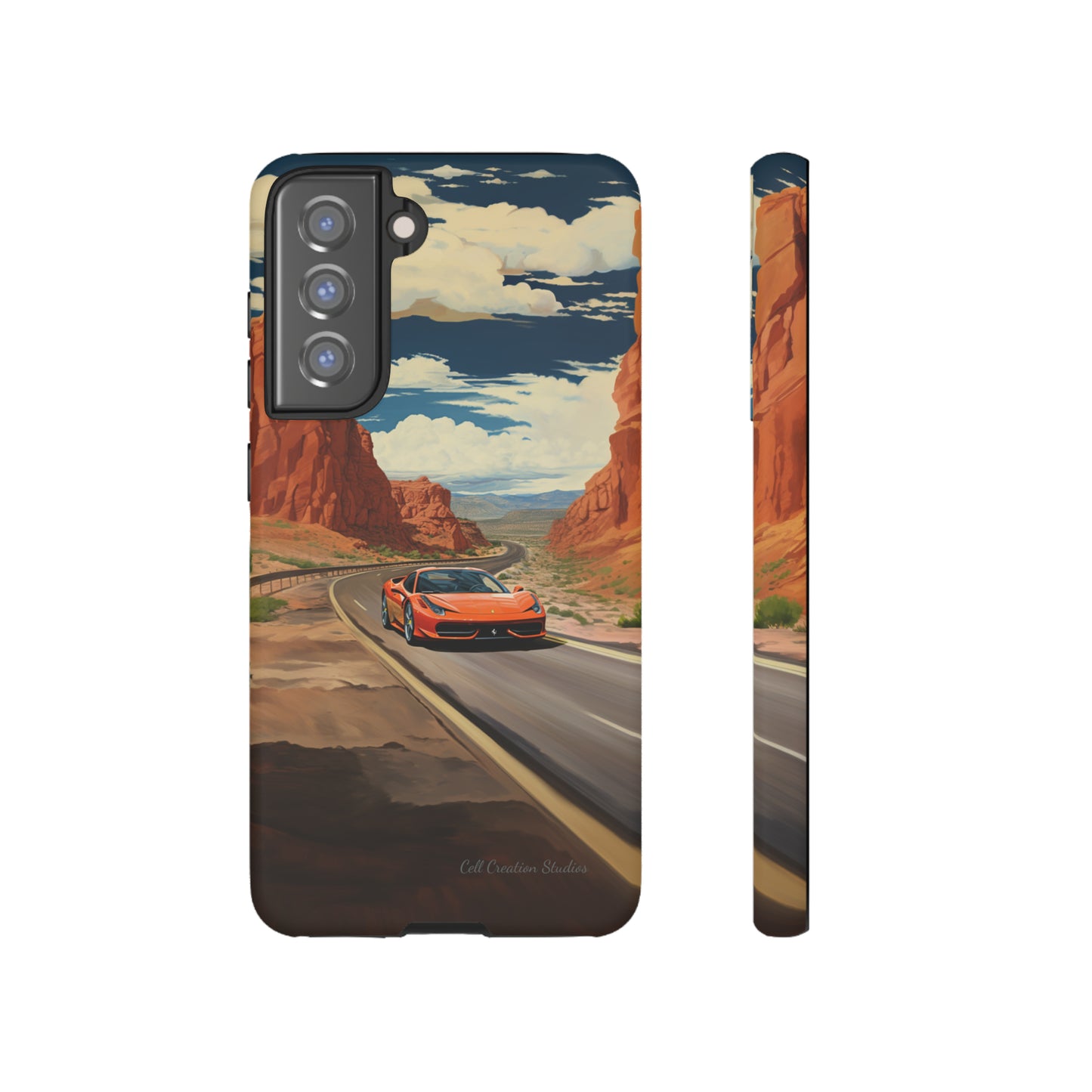 "Desert Racer Ferrari Edition" -Tough Samsung Phone Cases