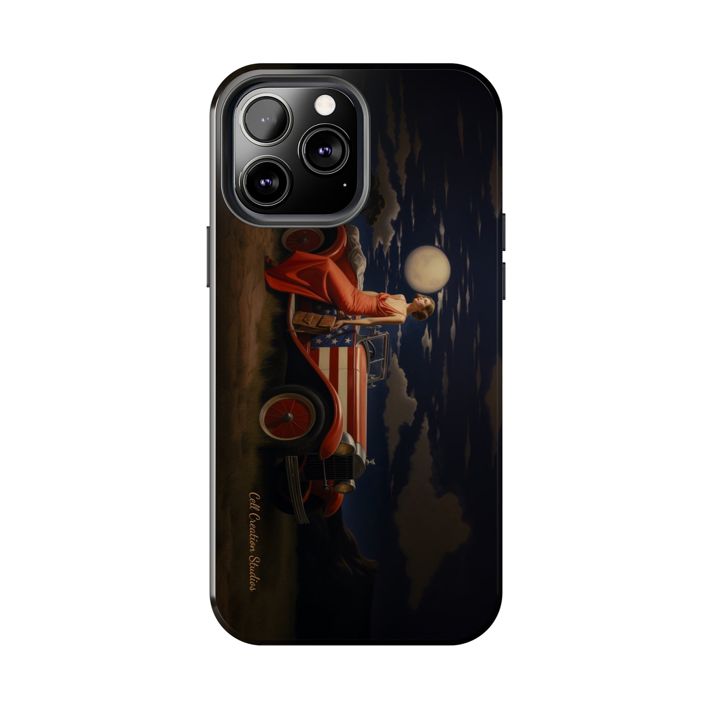 Introducing the "Desert Dreamer - 1920s Americana" Cell Phone Case – Embrace Nostalgic Elegance with Vintage Desert Charm -Tough Phone Cases