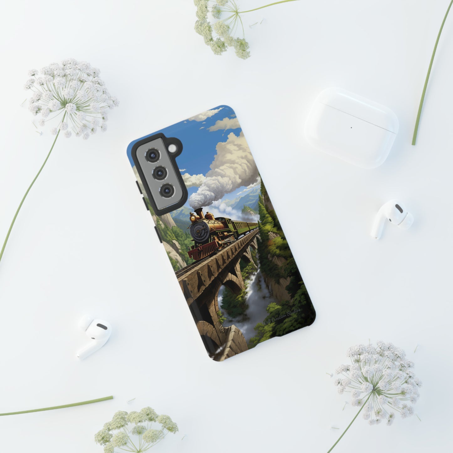 The "Scenic Mountain Train" Phone Case -Tough Cases