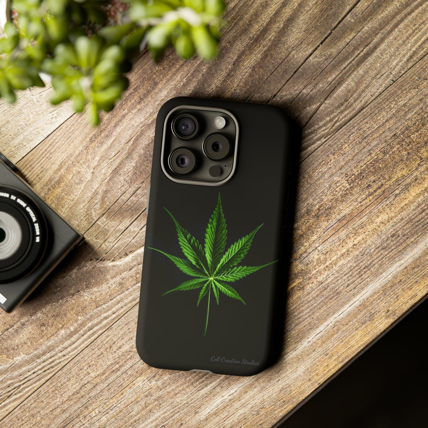 "Cannabis Chic" Marijuana Leaf Phone Case -Tough Cases