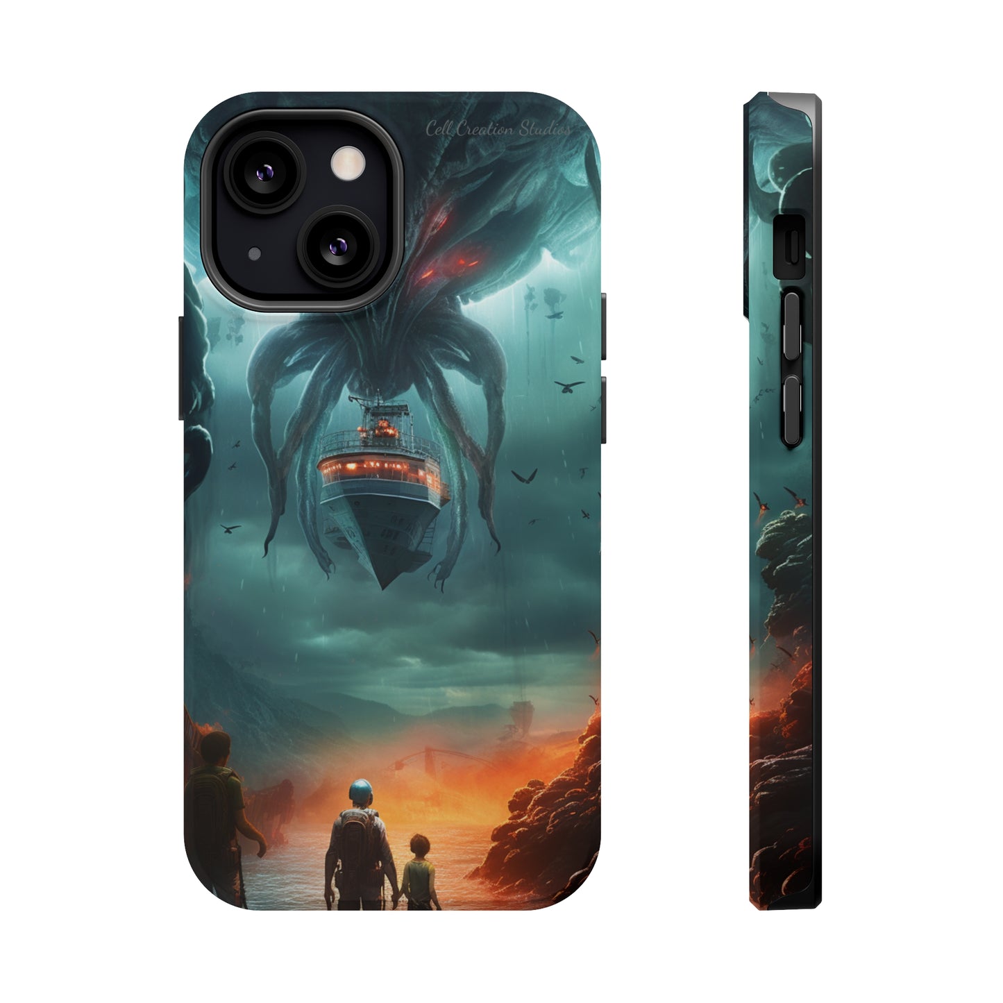 Introducing the "Extraterrestrial Resonance" Cell Phone Case – Unveil the Unseen! -MagSafe Tough Cases