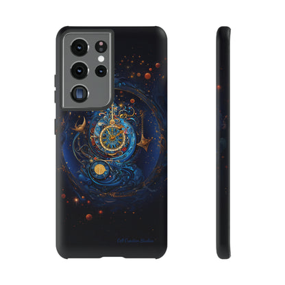 "Cosmic Clock Elegance" -Tough Samsung Phone Cases