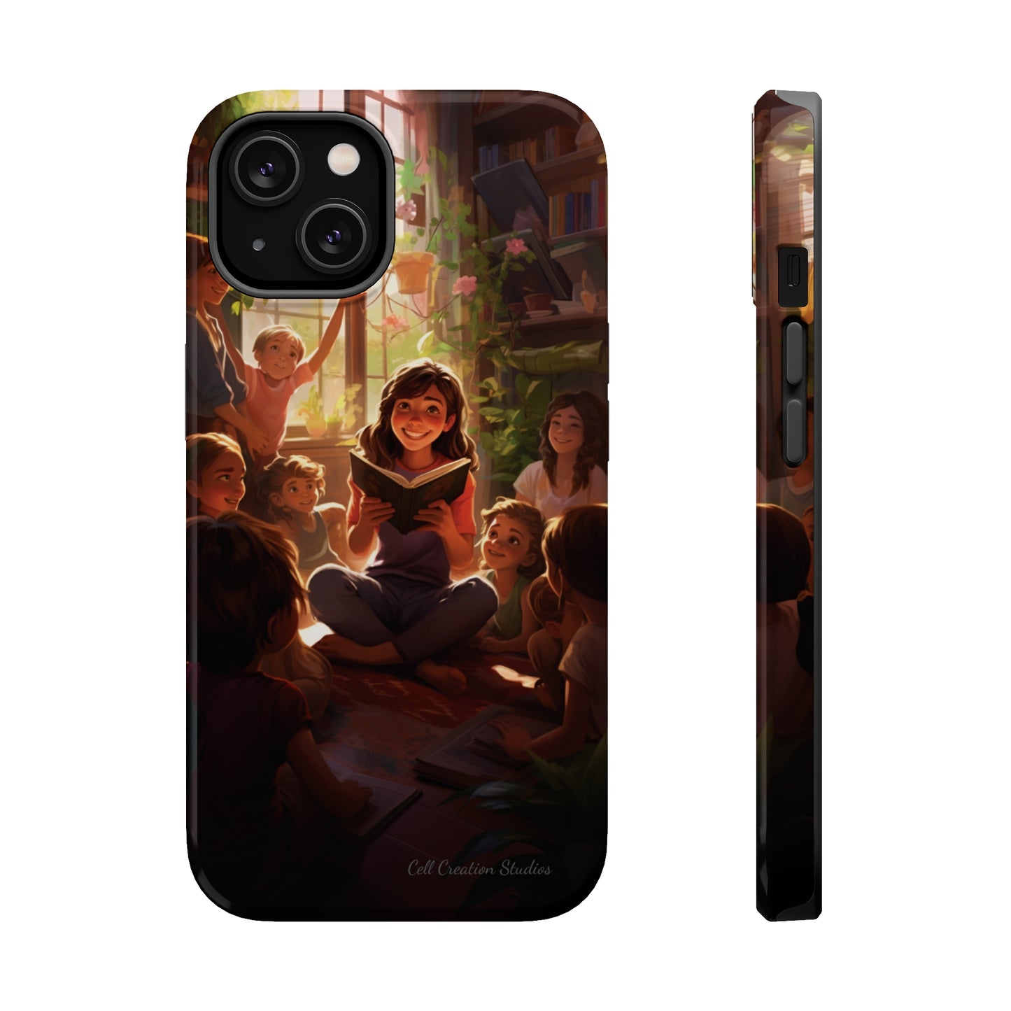 Introducing the "Inspiring Teacher's Tale" Cell Phone Case – Capture the Joy of Storytime -MagSafe Tough Cases