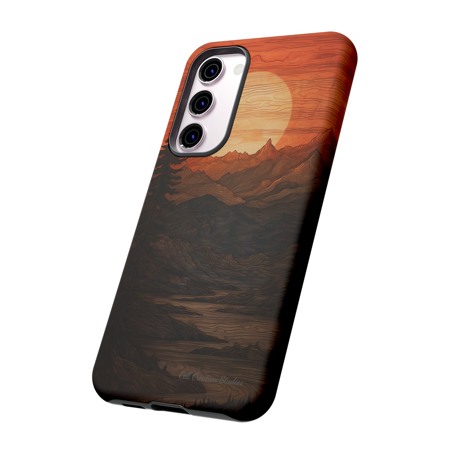 The "Sunset Mountains" Phone Case -Tough Cases