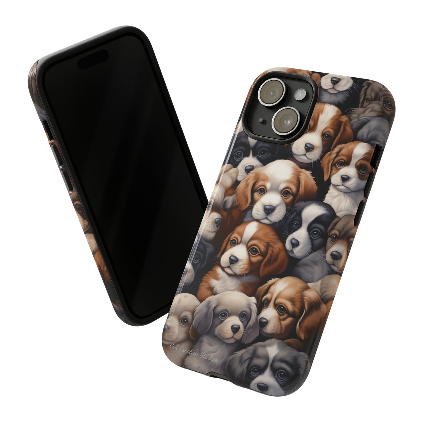 "Puppy Pile" Cuddles Phone Case -Tough Cases