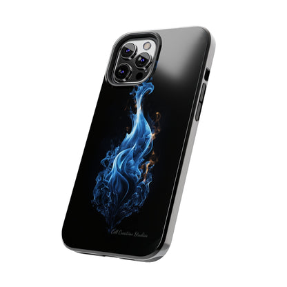 "Blue Flame" Phone Case: Ignite Your Style with Fiery Elegance -Tough Phone Cases