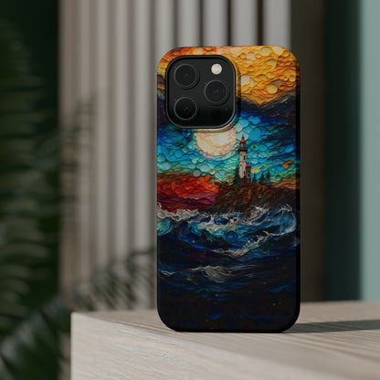 "Coastal Canvas Guardian" -MagSafe Tough iPhone Cases