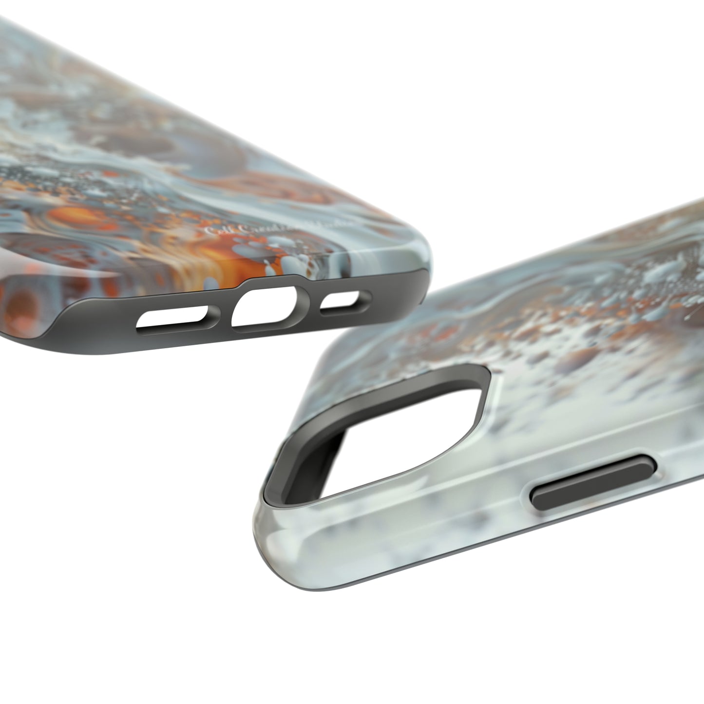 "3D Liquid Splash" -MagSafe Tough iPhone Cases