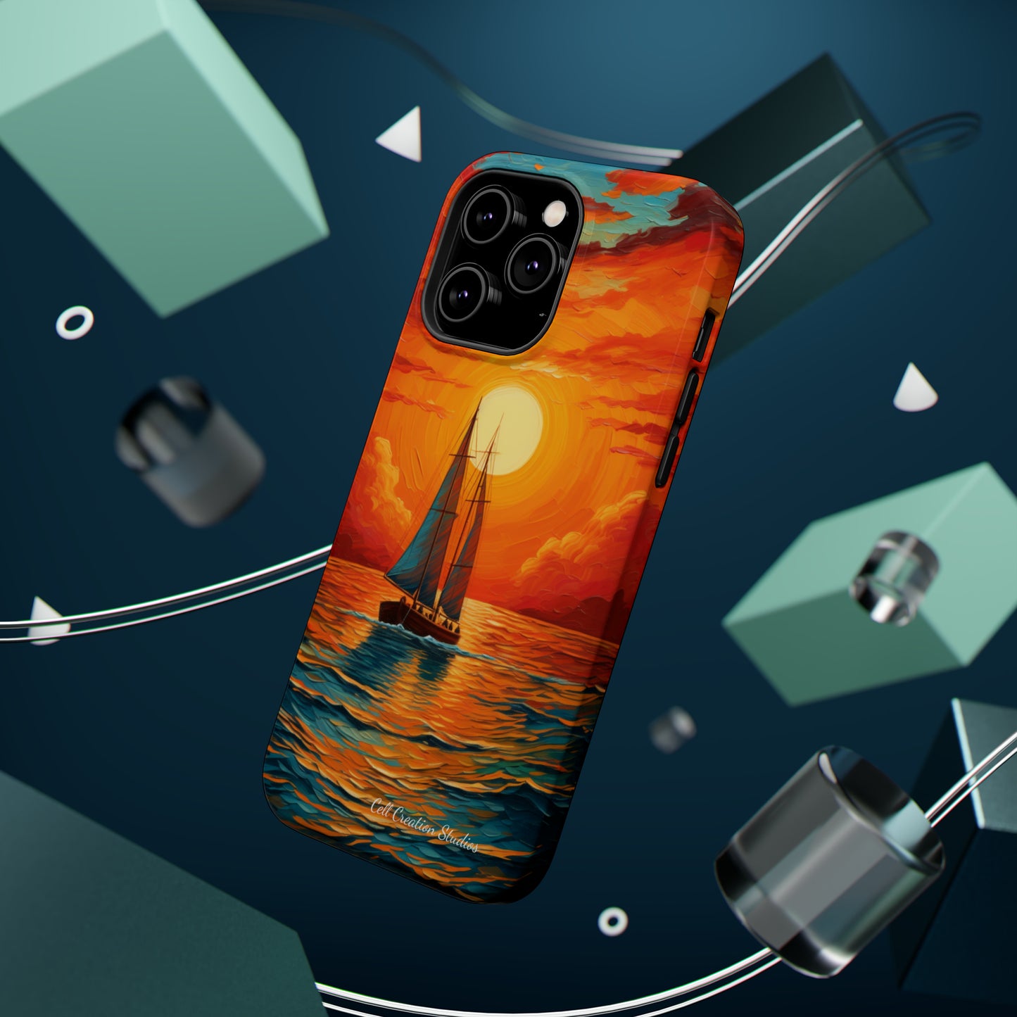 "Sailboat Sunset" - MagSafe Tough iPhone Cases