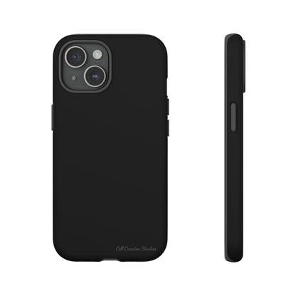 "Stealth Black Defender" -Tough iPhone Cases