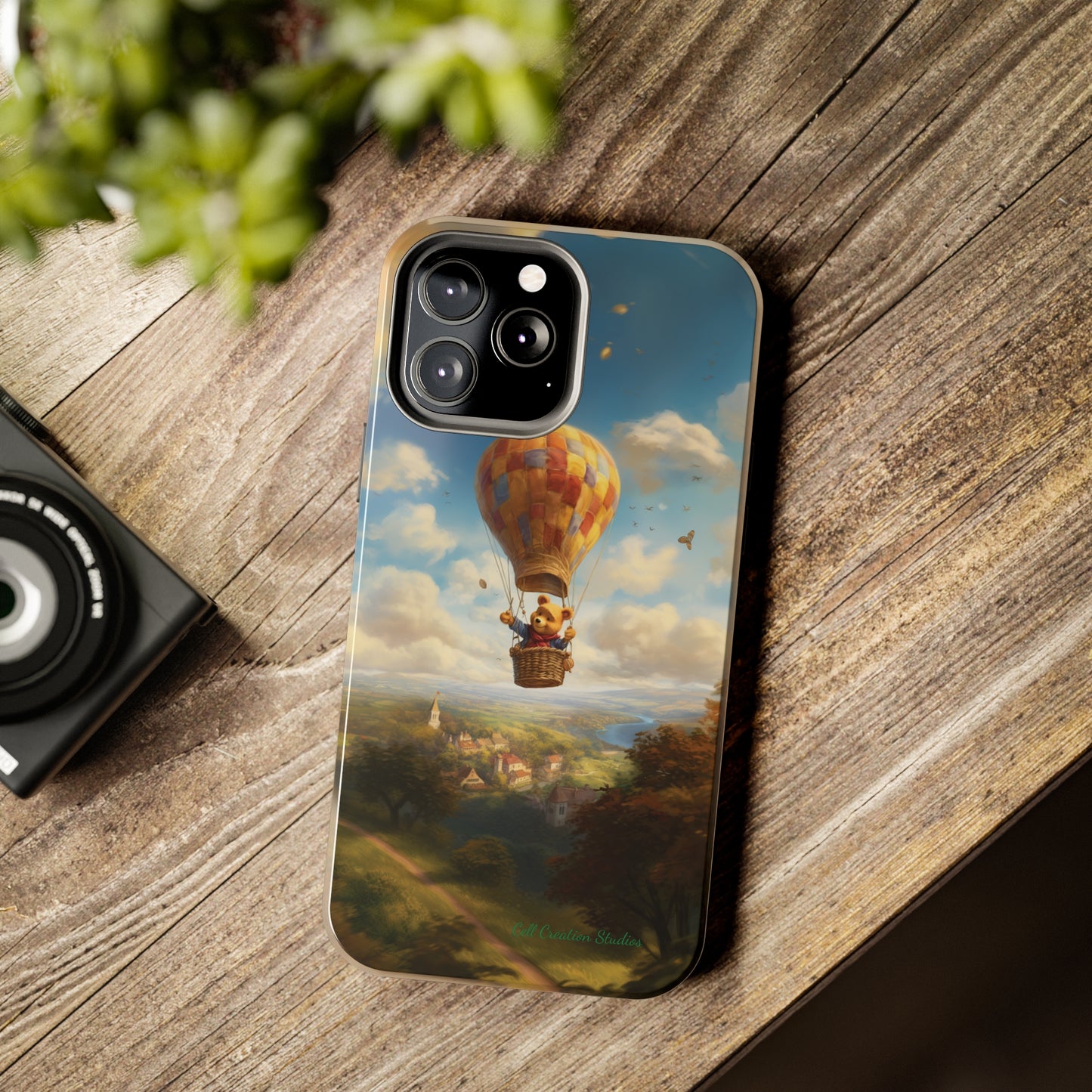 Introducing the "Winnie-The-Pooh's Balloon Adventure" Cell Phone Case – Soar to New Heights in Style -Tough Phone Cases