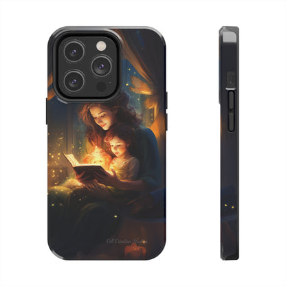 Introducing the "Bedtime Story Bliss" Cell Phone Case – Cherish Heartwarming Moments with Every Glance -Tough Phone Cases